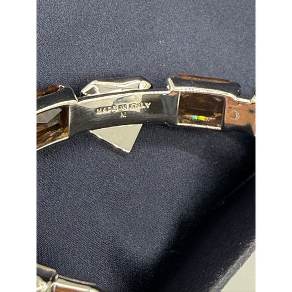 RETAIL $850 Prada Metal Bracelet with Crystals *FULL INCLUSION*Brown - Picture 9 of 10